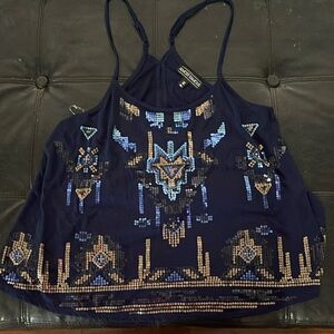 Very flowy sequined top